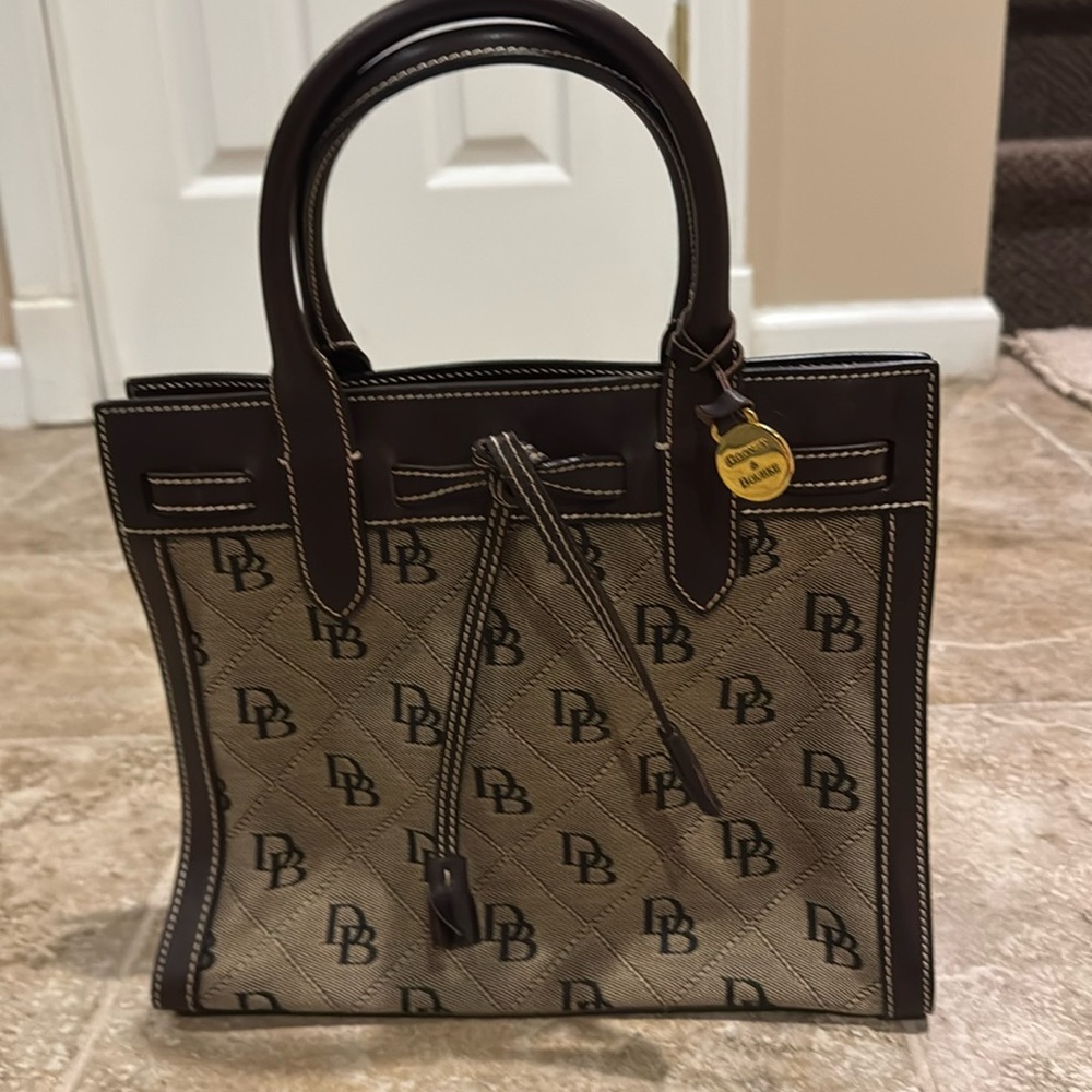 Dooney & Bourke Brown D&B Logo Bag
